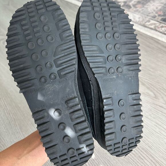 LAMO Sheepskin Suede Black Clogs Women’s 5/6 Cozy Slip-On Shoes - Picture 4 of 4